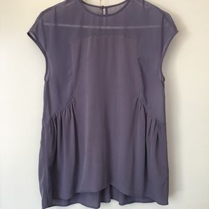 Madewell silk sleeveless blouse